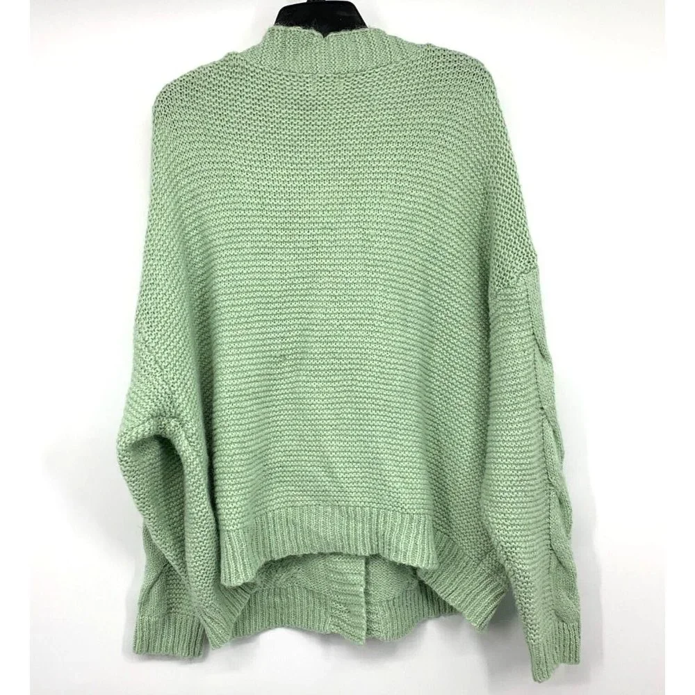 a.n.a Cardigan Green Button Down V Neck Long Sleeve NWT - Picture 7 of 9
